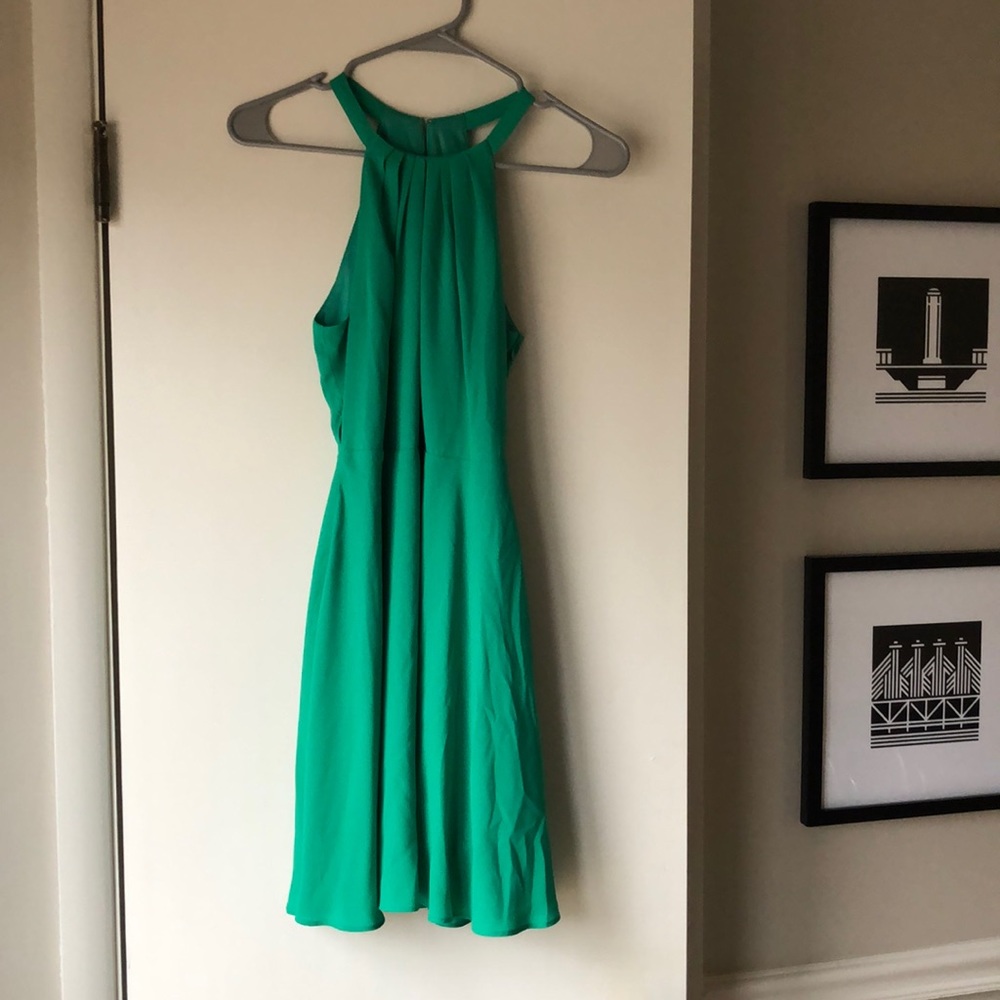 Green A-line Dress